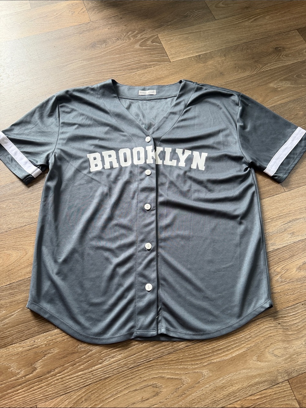 Brooklyn Women's Grey Baseball Jersey -